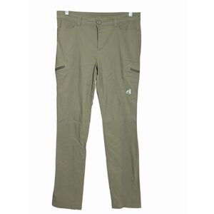 Eddie Bauer First Ascent Women's T8 Khaki Hiking Pants‎ Stretch Nylon Outdoor